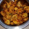 Sajda का कुकस्नैप जब उन्होंने फ्राई अरबी (fry arbi recipe in Hindi) बनाया था।