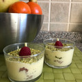 El cooksnap de Vasile Turcut cuando hizo Tiramisú de frambuesas y pistachos.