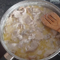 El cooksnap de Javier cuando hizo Escalopines de cerdo con champiñones al Cabrales.