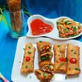 Hetal Shah 's cooksnap of when they made વેજ. સ્પ્રિંગ રોલ (Veg. Spring Roll Recipe In Gujarati).