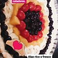 El cooksnap de Katterine Rodríguez cuando hizo Tartaleta de frutas con crema pastelera 🍍🍑🥝🍓👌🏻.