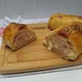 El cooksnap de Carolina CASTRO cuando hizo Pan relleno de jamón y queso.