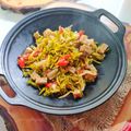 Cooksnap dari Mita.W#MommyFayzel# untuk resep Tumis Bunga Pepaya Teri Medan