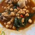 El cooksnap de JUAN JOSE SANCHEZ MORENO cuando hizo 🐔Pollo con espinacas🥬 y garbanzos con Ras el Hanaout.