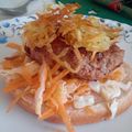 El cooksnap de Jose Grgorio Nanez cuando hizo Hamburguesa con jamón, queso y tomate.