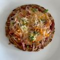Ritu Dalal's cooksnap of when they made ભાખરી પિઝા.
