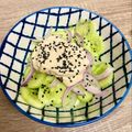 El cooksnap de Siguiendoplatos cuando hizo Ensalada de pepino, queso y soja.