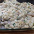 El cooksnap de Walter Cuesta cuando hizo Filet de merluza al horno con papas y crema al roquefort.