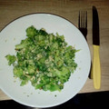 El cooksnap de Verónica Salas cuando hizo Brócoli revuelto.