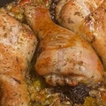 El cooksnap de magdalena martin garcia cuando hizo Muslos de pollo en salsa y patatas en freidora de aire.