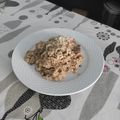 El cooksnap de Amanda Gar cuando hizo Risotto de pollo con champiñones.
