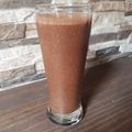 El cooksnap de Carolina Olivera G. cuando hizo Batido de Plátano con Pasas, Cacao y Linaza.