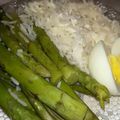 El cooksnap de Gabriela cuando hizo Espárragos con arroz.
