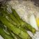 El cooksnap de Gabriela cuando hizo Espárragos con arroz.