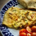 El cooksnap de Arianne cuando hizo Tortilla de espárragos con jamón.