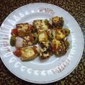 Sushmita Chakraborty's cooksnap of when they made Paneer Tikka.