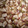 El cooksnap de CookLau cuando hizo Pollo en salsa con aceitunas verdes y jamón.