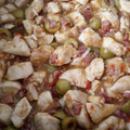 El cooksnap de CookLau cuando hizo Pollo en salsa con aceitunas verdes y jamón.