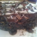 El cooksnap de Maily Diaz cuando hizo Brownie de porotos negros.