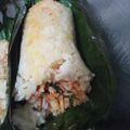 Cooksnap dari Mella Muthia untuk resep Nasi bakar ayam teri kemangi sedeeep