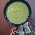 El cooksnap de Agora cuando hizo Crema de judías verdes.