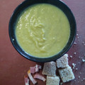 El cooksnap de Agora cuando hizo Crema de judías verdes.