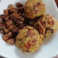 El cooksnap de Guerrera de la Fe cuando hizo Bolones de plátano con queso.