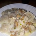 El cooksnap de Daiana Escobar cuando hizo Salsa de crema y verdeo con champiñones.