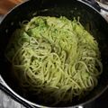 El cooksnap de Mildred Bonifaz cuando hizo Spaghetti verde.
