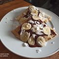 El cooksnap de Maria José Alperte cuando hizo Crepes de plátano, coco y chocolate(sin gluten).