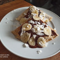 El cooksnap de Maria José Alperte cuando hizo Crepes de plátano, coco y chocolate(sin gluten).