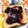 El cooksnap de Cele cuando hizo Mermelada de arándanos.