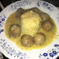 El cooksnap de Raul Manrique Vega cuando hizo Albóndigas en salsa de cebolla con arroz.