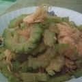 Cooksnap dari pith untuk resep Tumis pare udang