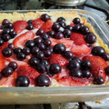 El cooksnap de javiera cuando hizo Kuchen alemán con frutillas.