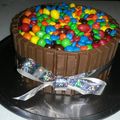 Midnightchef 's cooksnap of when they made Boobie's Chocolate Candy Cake.