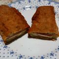 El cooksnap de Micaela cuando hizo Milanesas de berenjena 🍆...rellenas 🍖🧀.