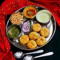 Priya vishnu Varshney का कुकस्नैप जब उन्होंने राजस्थानी थाली (Rajasthani thali recipe in Hindi) बनाया था।