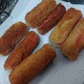 El cooksnap de Anna Bella alias Moni Argento cuando hizo Kanikama o surimi rebozados con salvado de avena.