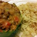 ally.mazman's cooksnap of when they made Stuffed Green Bell Peppers.