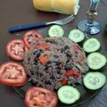 El cooksnap de Diego Vieytes cuando hizo Arroz congri. Cena cubana.