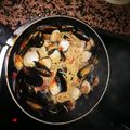 El cooksnap de Ramón cuando hizo Espaguetis con gambas y almejas🍝.