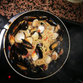 El cooksnap de Ramón cuando hizo Espaguetis con gambas y almejas🍝.