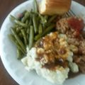 skooltecha's cooksnap of when they made Meatloaf (Homestyle).
