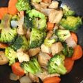 El cooksnap de agust cuando hizo Pollo con brócoli y zanahoria (comida china).