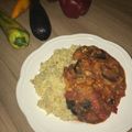 Melinda Molnár Cooksnap-ja, amikor elkészítette a(z) Padlizsános cukkini-lecsó, bulgurral receptet.