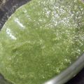 Naureen Khan Lodhi's cooksnap of when they made Coriander ki chutney.