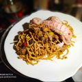 El cooksnap de Zaida TC @alquimiasfood cuando hizo Wok de tallarines, carne y verduras.