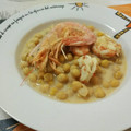 El cooksnap de Núria PV cuando hizo Garbanzos con gambas en crema de marisco.