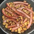 El cooksnap de Sonia Romero Morcillo cuando hizo Salchichas al vino con patatas.